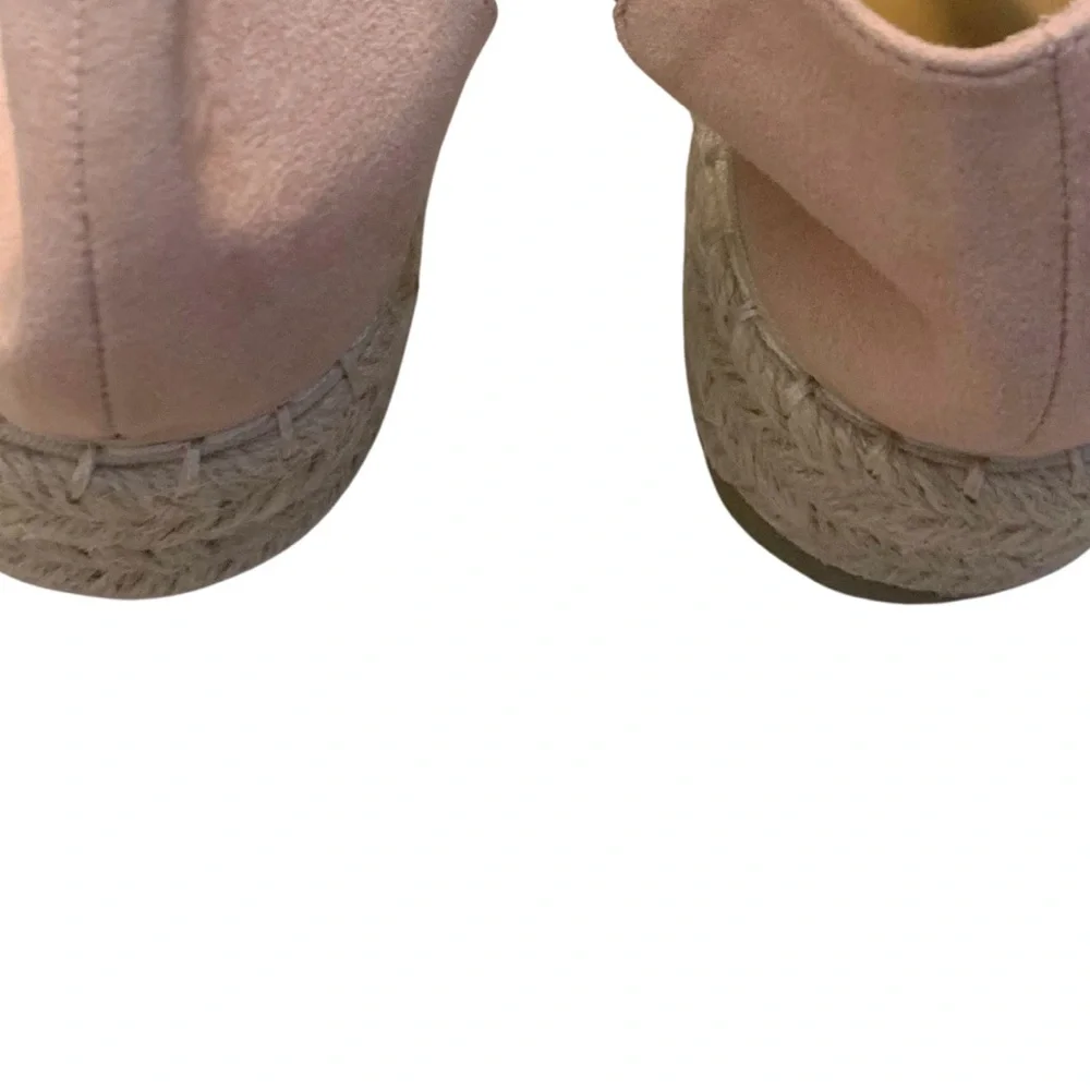 Pink Floral Espadrille Suede Platform Sandal Romantic Feminine Boho Prairie Boho